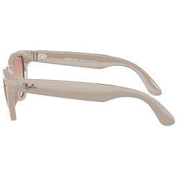 Умные очки Ray-Ban Meta Skyler Shiny Chalky Gray Cinnamon Pink, 150 - 52 Size - фото 5