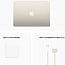 13.6" Ноутбук Apple MacBook Air 13 Apple M2 2024 2560x1664, RAM 16 ГБ, SSD 256 ГБ, 8C CPU/8C GPU, macOS, Starlight (MC7W4) - фото 21