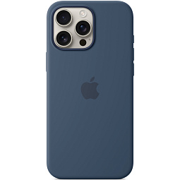 Чехол-накладка iPhone 16 Pro Max Silicone Case with MagSafe - Denim (MYYU3) - фото 2