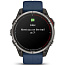 Умные часы Garmin Quatix 8 47mm AMOLED Sapphire, титановые с синим ремешком, (010-02904-51) - фото 20