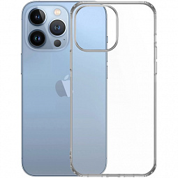 Чехол-накладка для iPhone 13 Pro cиликоновый прозрачный - фото 8