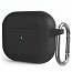 Чехол для AirPods 3 силиконовый Black  с карабином - фото 5