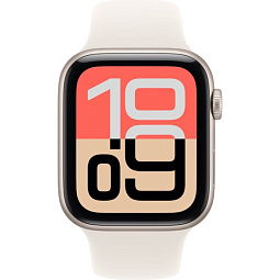Apple Watch SE 3 2025 44mm Aluminium Case with Sport Band M/L, Starlight/Starlight, MEHJ4 - фото 2