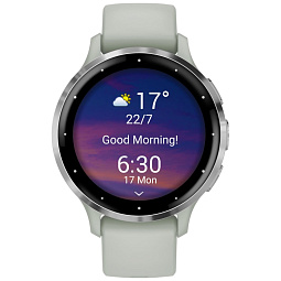 Умные часы Garmin VENU 3S, серо-зеленый с серебристым безелем (010-02785-01) - фото 2