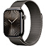 Apple Watch Series 10 46mm Titanium Case with Milanese Loop S/M, Slate (MC7R4LW/A) - фото 4