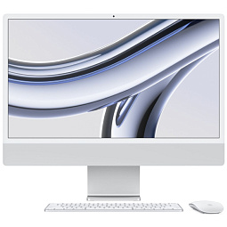 Apple iMac 24" Retina 4,5K, M3 (8C CPU, 10 GPU, 2023), 16 ГБ, 1 ТБ SSD, серебристый (Z19E00033) - фото 1