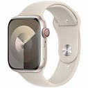Фото Apple Watch Series 9 GPS + Cellular 45mm Starlight Aluminium Case with Starlight Sport Band - S/M (MRP13)