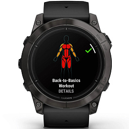 Умные часы Garmin EPIX PRO (Gen 2) Sapphire Edition 51 мм, титановый угольно-серый с черным силиконовым ремешоком (010-02804-01) - фото 6