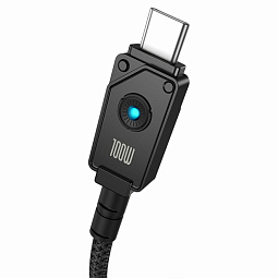 Кабель USB-C BASEUS Unbreakable Series Fast Charging Type-C - Type-C, 5A, 100W, 1 м, черный - фото 6