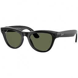 Умные очки Ray Ban Meta Skyler Shiny Black Polarized G15 Green, 150 - 52 Size - фото 2