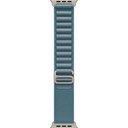 Apple Watch Ultra 3 GPS + Cellular 49mm Natural Titanium Case with Light Blue Alpine Loop S, MEWK4LW/A - фото 3