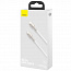 Кабель Baseus для зарядки iP Lightning to Type-C PD 20W 1м белый, (CATLJK-A02) - фото 10