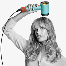 Фен Dyson Supersonic HD16 Ceramic Patina/Topaz (Бирюзовый/Оранжевый) - фото 18