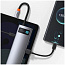 USB-концентратор Хаб Hub Baseus Metal Gleam Series 8 в 1 (Space Grey) Type-C(PD), 4k HDMI, SD, MicroSD, RJ45, 3xUSB 3.0 (CAHUB-CV0G) - фото 15