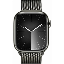 Apple Watch Series 9 GPS + Cellular 41mm Stainless Steel Case with Milanese Loop (Графитовый), MRM53 - фото 2