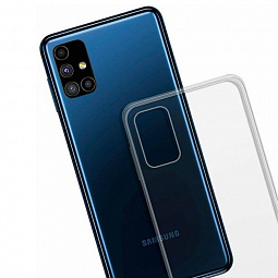 Чехол-накладка для Samsung М51 Силиконовый Прозрачный - фото 3