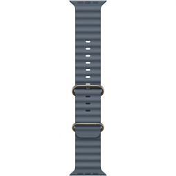 Apple Watch Ultra 3 (2025) 49mm Natural Titanium Case with Anchor Blue Ocean Band, MEWH4 - фото 3