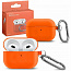 Чехол для AirPods 3 силиконовый Оранжевый с карабином - фото 4