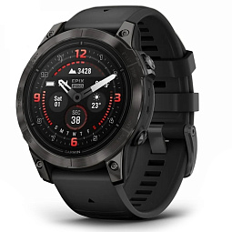 Умные часы Garmin EPIX PRO (Gen 2) Sapphire Edition 47 мм, титановый с черным ремешком (010-02803-11) - фото 1