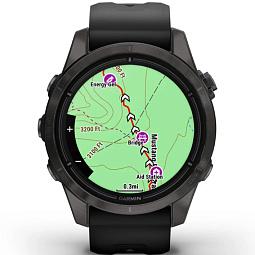 Умные часы Garmin EPIX PRO (Gen 2) Sapphire Edition 42 мм, титановый угольно-серый с черным ремешком (010-02802-15) - фото 8