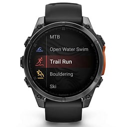 Умные часы Garmin FENIX 8 47mm Slate Gray with Black Silicone Band (010-02904-09) - фото 3