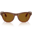 Фото Умные очки Ray-Ban Meta Skyler Shiny Caramel Polar Brown, 150 - 52 Size