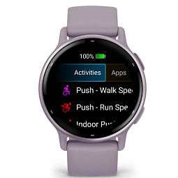 Умные часы Garmin VIVOACTIVE 5, фиолетовые с фиолетовым безелем и силиконовым ремешком (010-02862-13) - фото 4