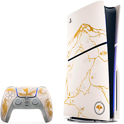 Игровая приставка Sony PlayStation 5 Slim, с дисководом, 1000 ГБ SSD, Ghost of Yotei Gold Limited Edition - фото 1