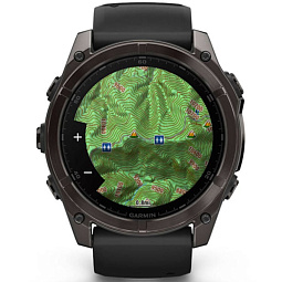 Умные часы Garmin Fenix 8 51mm AMOLED, серый, черный силиконовый ремешок (010-02905-00) - фото 8