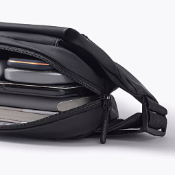 Поясная сумка MIJIA Multifunctional Sports and Leisure Chest Bag, чёрная - фото 5