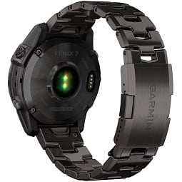 Умные часы Garmin FENIX 7 Sapphire Solar титановый угольно-серый DLC с угольно-серым титановым DLC браслетом (010-02540-39) - фото 6