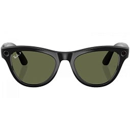 Умные очки Ray-Ban Meta Skyler Shiny Black G15 Green, 150 - 52 Size - фото 1