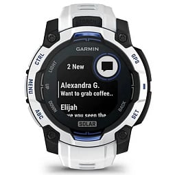 Умные часы Garmin INSTINCT 3 Solar 45mm Whitestone with Whitestone/Bolt Blue Band (010-02934-03) - фото 2