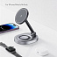 Беспроводное зарядное устройство COTECI 2 in 1 Magnetic Wireless Stand Charging Dock, Black - фото 16