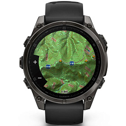 Умные часы Garmin FENIX 8 47mm Amoled Sapphire Titanium Carbon Gray (010-02904-21) - фото 7