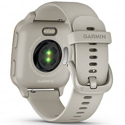 Умные часы Garmin Venu Sq 2 Music Edition, серый с безелем цвета кремового золота и силиконовым ремешком, 010-02700-12 - фото 4