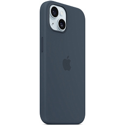 Чехол-накладка iPhone 15 Silicone Case with MagSafe - Storm Blue (MT0N3) - фото 5