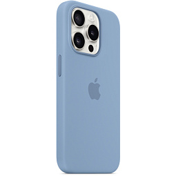 Чехол-накладка iPhone 15 Pro Silicone Case with MagSafe - Winter Blue (MT1L3) - фото 6
