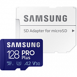 Карта памяти microSDXC Samsung EVO PRO Plus 128 ГБ (A2 V30 4K ) - фото 1