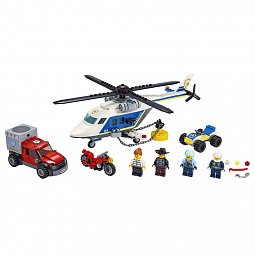Конструктор LEGO City Police 60243 Погоня на полицейском вертолёте - фото 1