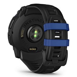 Умные часы Garmin INSTINCT 3 AMOLED 50mm Black with Black/Bolt Blue Band (010-03020-03) - фото 10