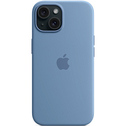 Чехол-накладка iPhone 15 Silicone Case with MagSafe - Winter Blue (MT0Y3) - фото 5