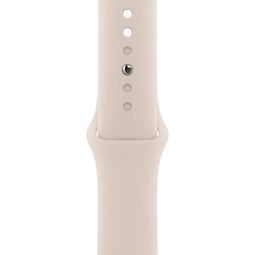 Apple Watch Series 9 GPS + Cellular 45mm Starlight Aluminium Case with Starlight Sport Band - S/M (MRP13) - фото 4