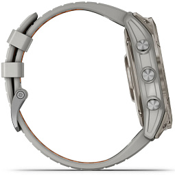 Умные часы Garmin FENIX 7X PRO Sapphire Solar, титановый с дымчато-серым оранжевым ремешком (010-02778-15) - фото 13