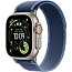 Apple Watch Ultra 3 (2025) 49mm Natural Titanium Case with Blue/Bright Blue Trail Loop S, MEWR4 - фото 4