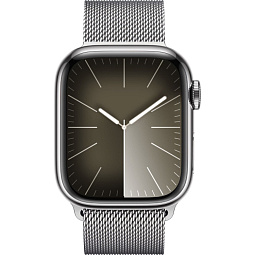 Apple Watch Series 9 GPS + Cellular 41mm Stainless Steel Case with Milanese Loop (Серебристый), MRJV3 - фото 2