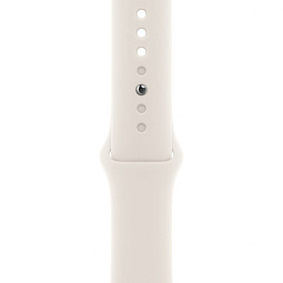 Apple Watch SE 3 2025 44mm Aluminium Case with Sport Band S/M, Starlight/Starlight, MEHG4 - фото 3