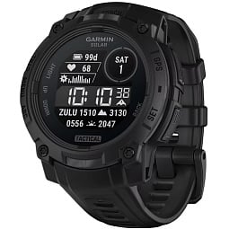Умные часы Garmin INSTINCT 3 Solar Tactical 45 mm Black with Black Band (010-02934-50) - фото 1