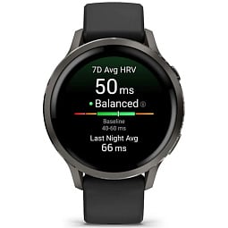 Умные часы Garmin Venu 4 41mm Slate with Black Silicone Band (010-03013-02) - фото 2