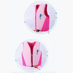 Детский спасательный жилет для плавания Manner, розовый, размер L - фото 3